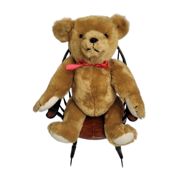 Vintage 1987 Smithsonian Institution Brown Bear With Moveable Arms Legs & Head - Picture 1 of 9